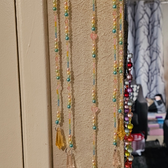 Ouija pastel pearl and crystal horseshoe suncatcher. One of a kind. - Picture 7 of 16